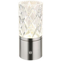 GLOBO LED-Tischleuchte Metall Acryl H/D: ca. 19x8 cm LED-Tischleuchte_Sanja - (8,00/19,00cm) - GLOBO