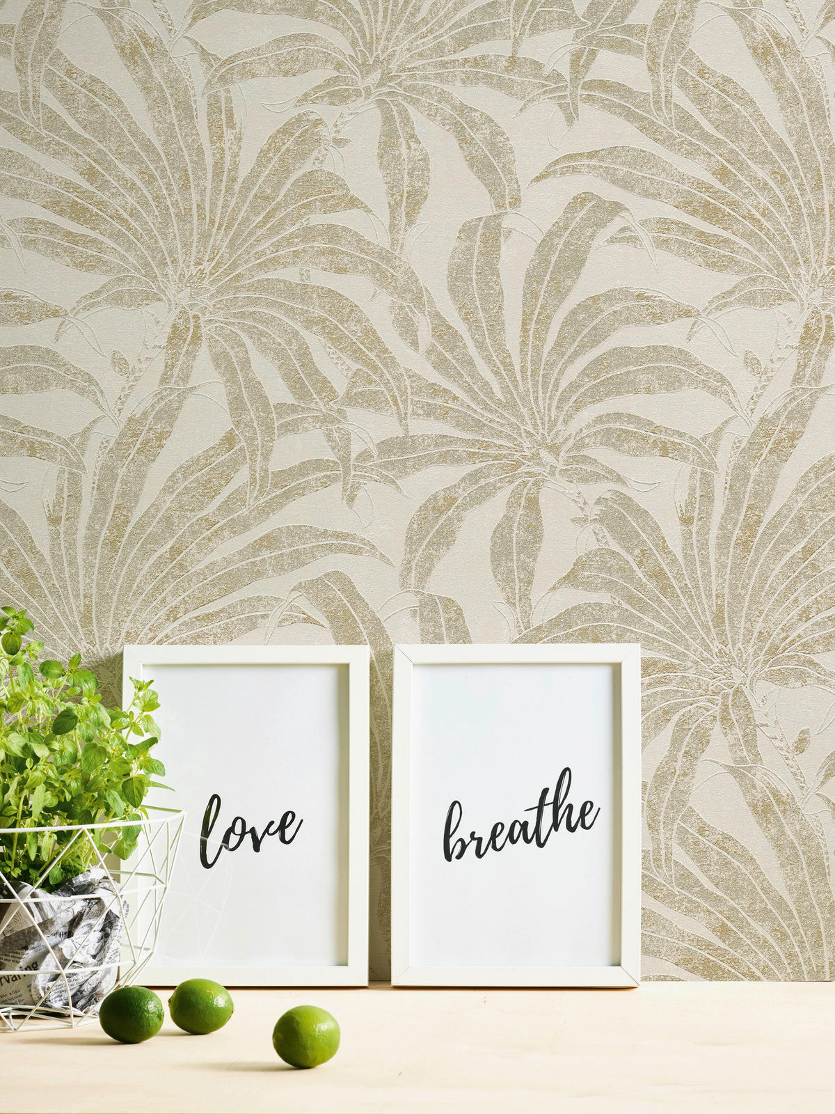 A.S.Creation Vliestapete beige silber gold B/H/D: ca. 53x1005x9,2 cm Vliestapete - beige/gold (9,20/1005,00cm) - A.S.Creation