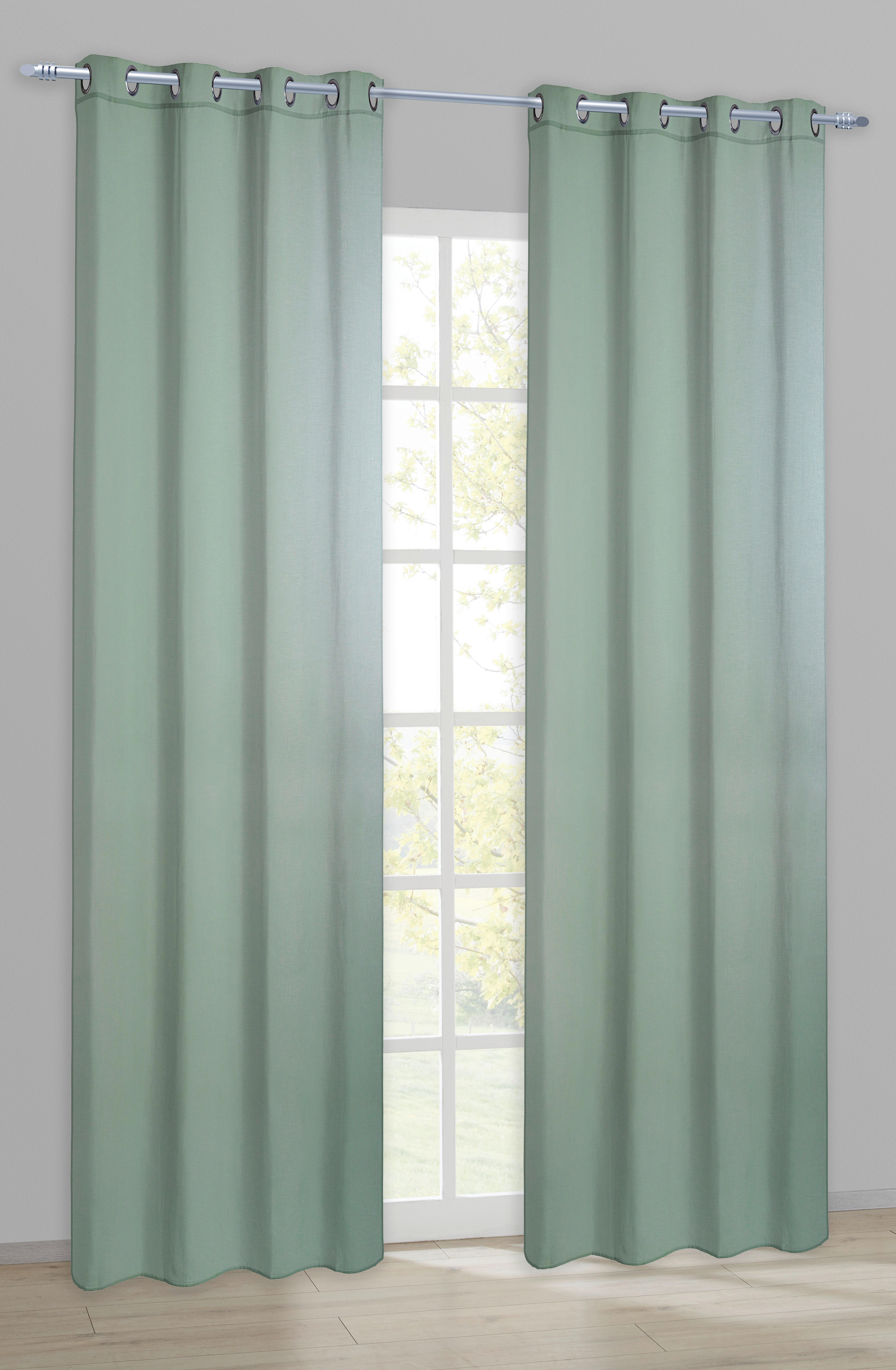 Ösenvorhang Joel salbei B/L: ca. 140x245 cm Joel - salbei (140,00/245,00cm) - POCOline
