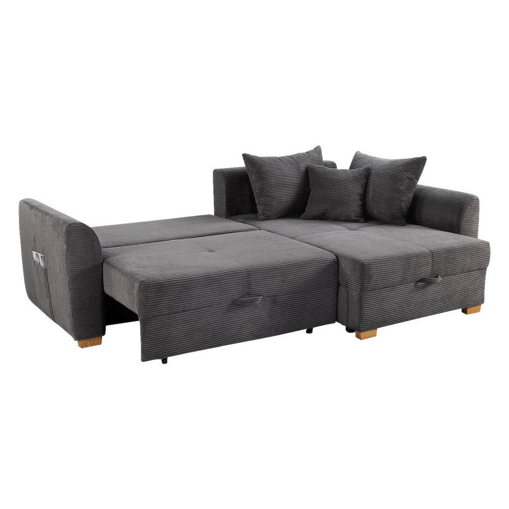 Thumbnail - Ecksofa grau B/H/T: ca. 236x81x160 cm