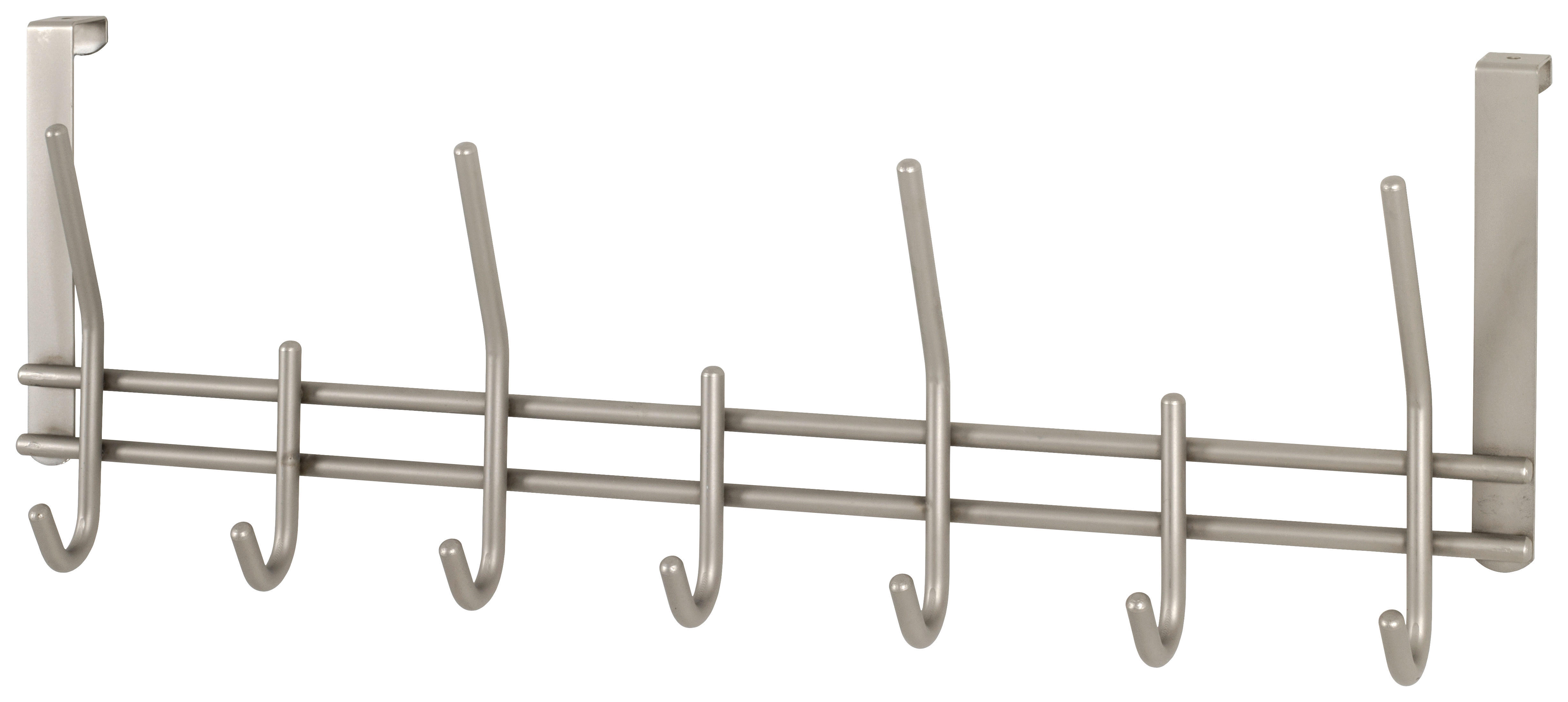 Türgarderobe  Edelstahl Optik Stahlrohr B/H/T: ca. 54x20x7 cm Carla_Türgarderobe 17782 - (54,00/20,00/7,00cm)