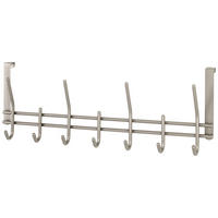Türgarderobe  Edelstahl Optik Stahlrohr B/H/T: ca. 54x20x7 cm Carla_Türgarderobe 17782 - (54,00/20,00/7,00cm)