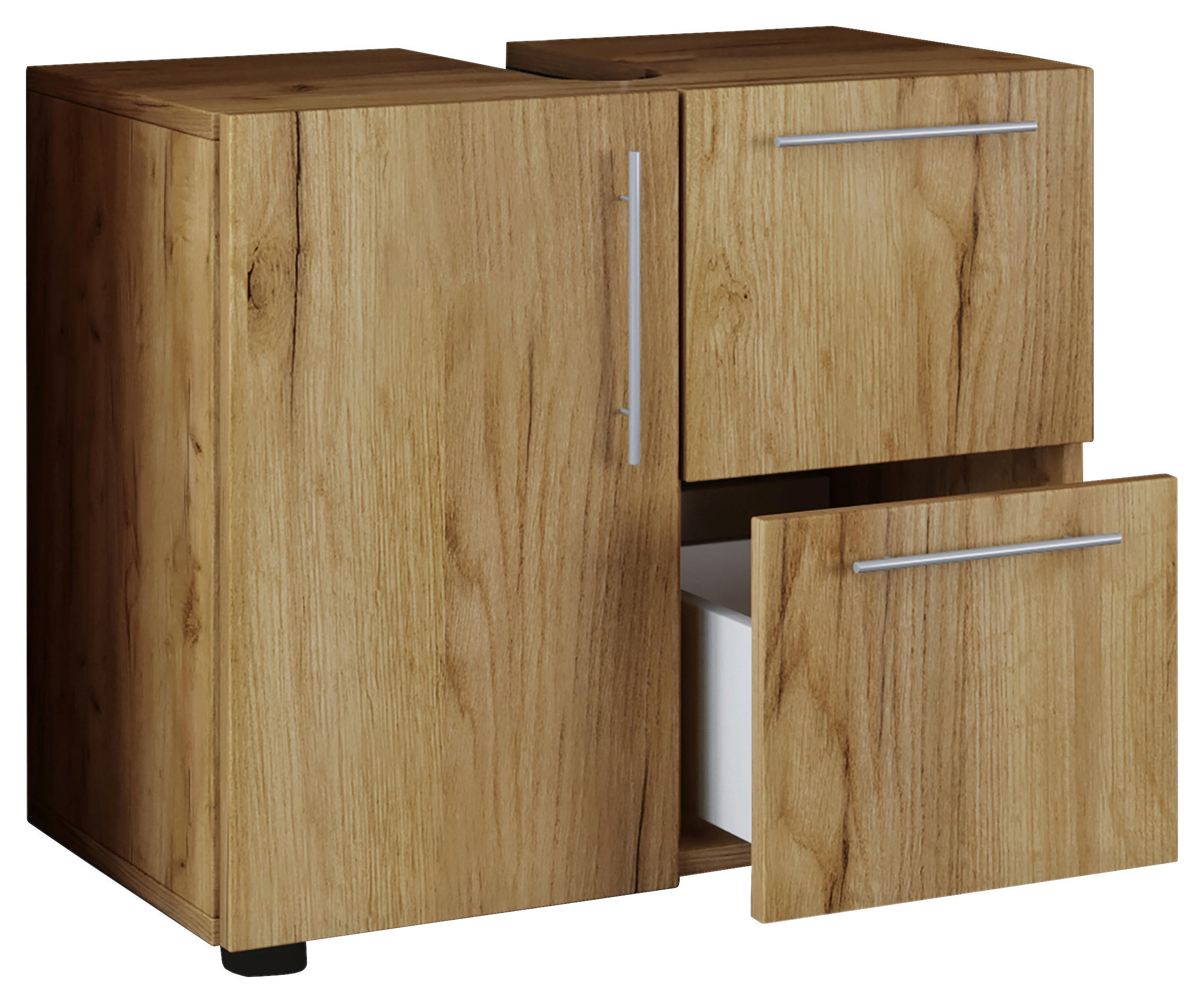 Badunterschrank Flandu Eiche Honig Nachbildung B/H/T: ca. 60x51x30 cm Flandu - Eiche (60,00/51,00/30,00cm) - VCM Möbel