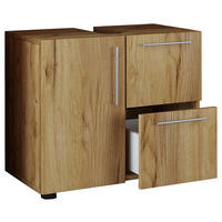 Badunterschrank Flandu Eiche Honig Nachbildung B/H/T: ca. 60x51x30 cm Flandu - Eiche (60,00/51,00/30,00cm) - VCM Möbel
