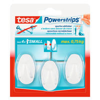 Powerstrips weiß Kunststoff B/H: ca. 25x3 cm Powerstrip_Haken_S_Oval_tesa - weiß (25,00/3,00cm) - tesa