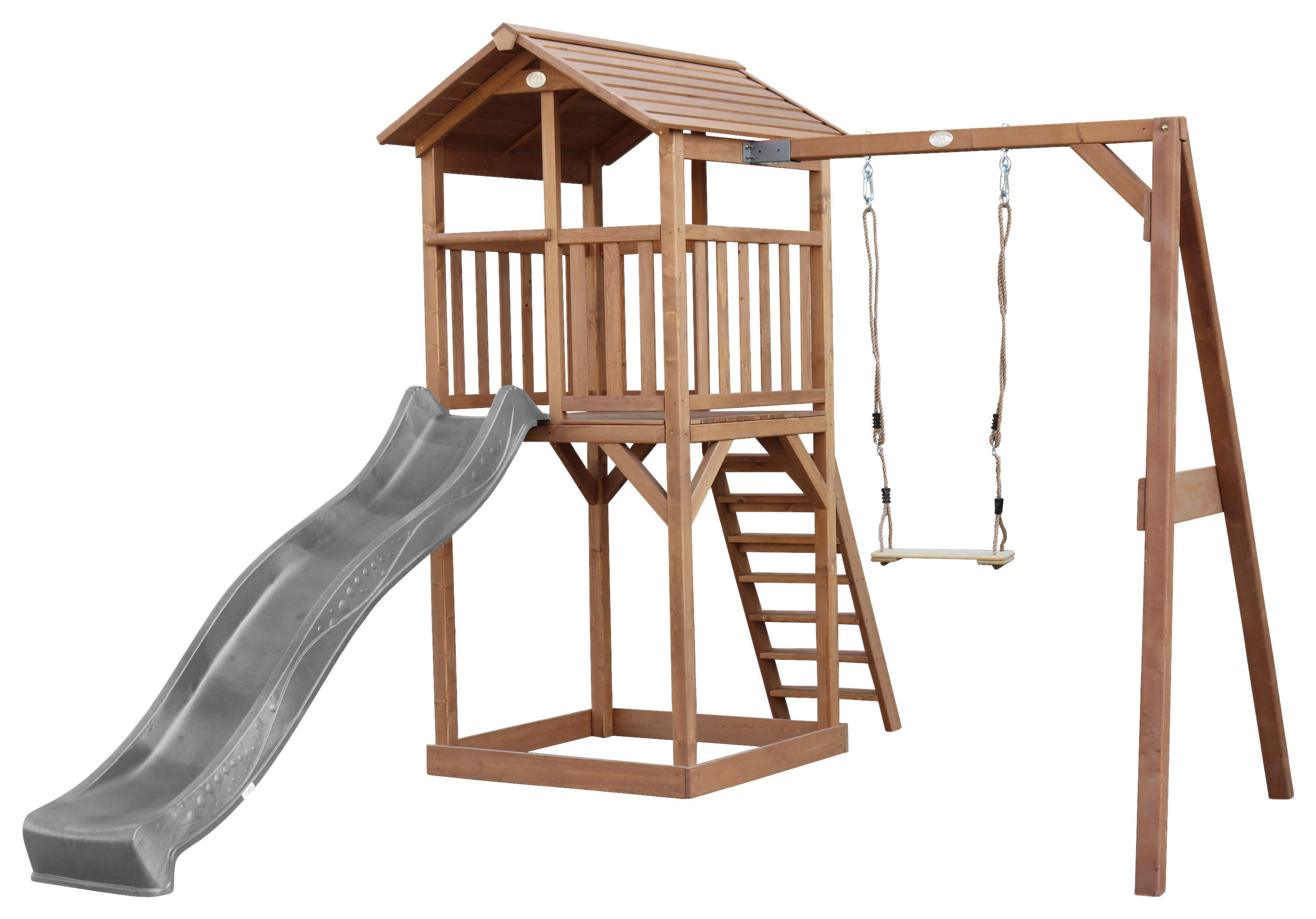 AXI Spielturm Beach Tower braun B/H/L: ca. 284x242x349 cm Beach Tower - braun/grau (349,00/284,00/242,00cm) - AXI