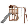 AXI Spielturm Beach Tower braun B/H/L: ca. 284x242x349 cm Beach Tower - braun/grau (349,00/284,00/242,00cm) - AXI