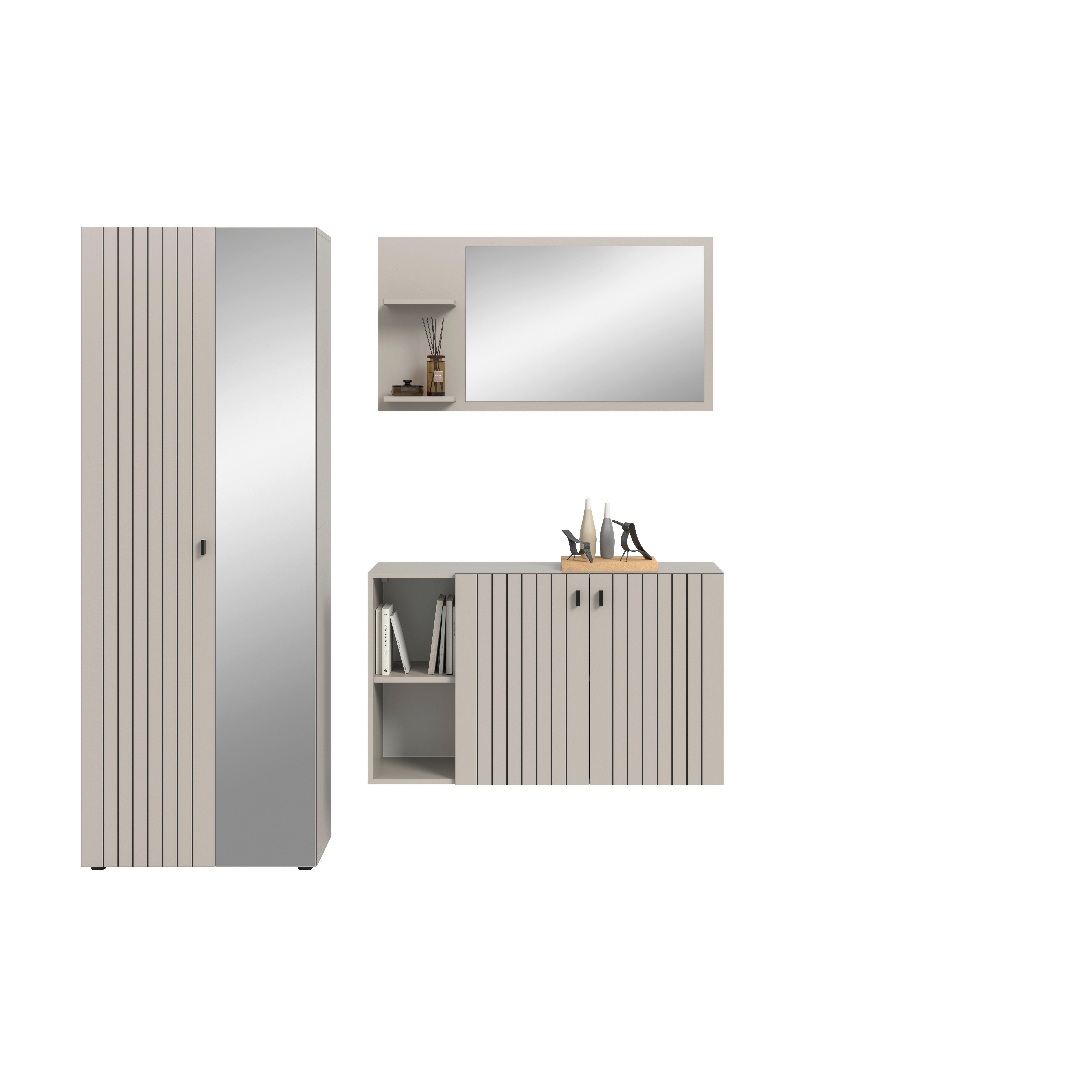 Garderobenset STATION Cashmere B/H/T: ca. 191x192x37 cm STATION - Cashmere (191,00/192,00/37,00cm) - xonox.home