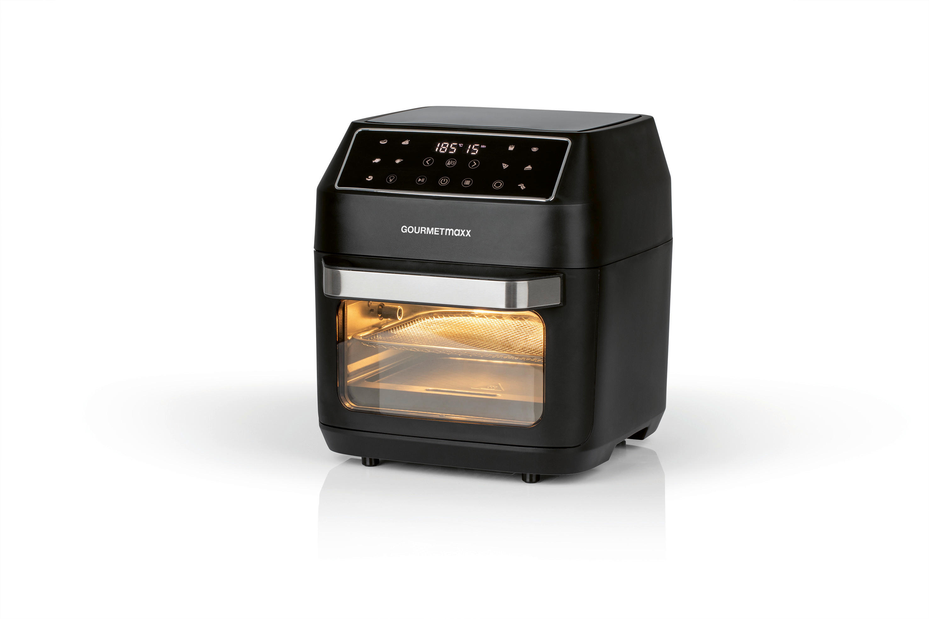 GOURMETmaxx Heißluftfritteuse Heißluftofen-/Fritteuse - schwarz (35,80/32,50/34,50cm) - GOURMETmaxx