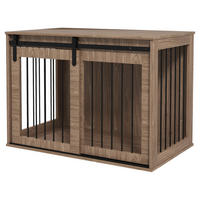 PawHut Hundekäfig nussbaum Spanplatte B/H/L: ca. 58x61x98 cm Hundekäfig - nussbaum (98,00/58,00/61,00cm) - PawHut
