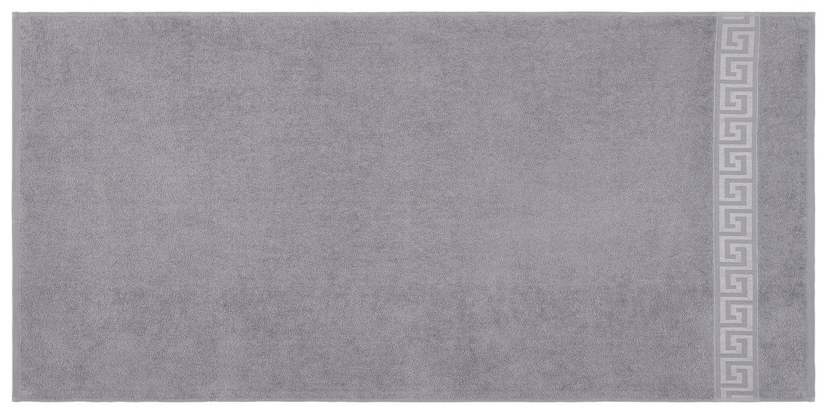 POCOline Duschtuch Mäander Mäander - silber (80,00/160,00cm) - POCOline