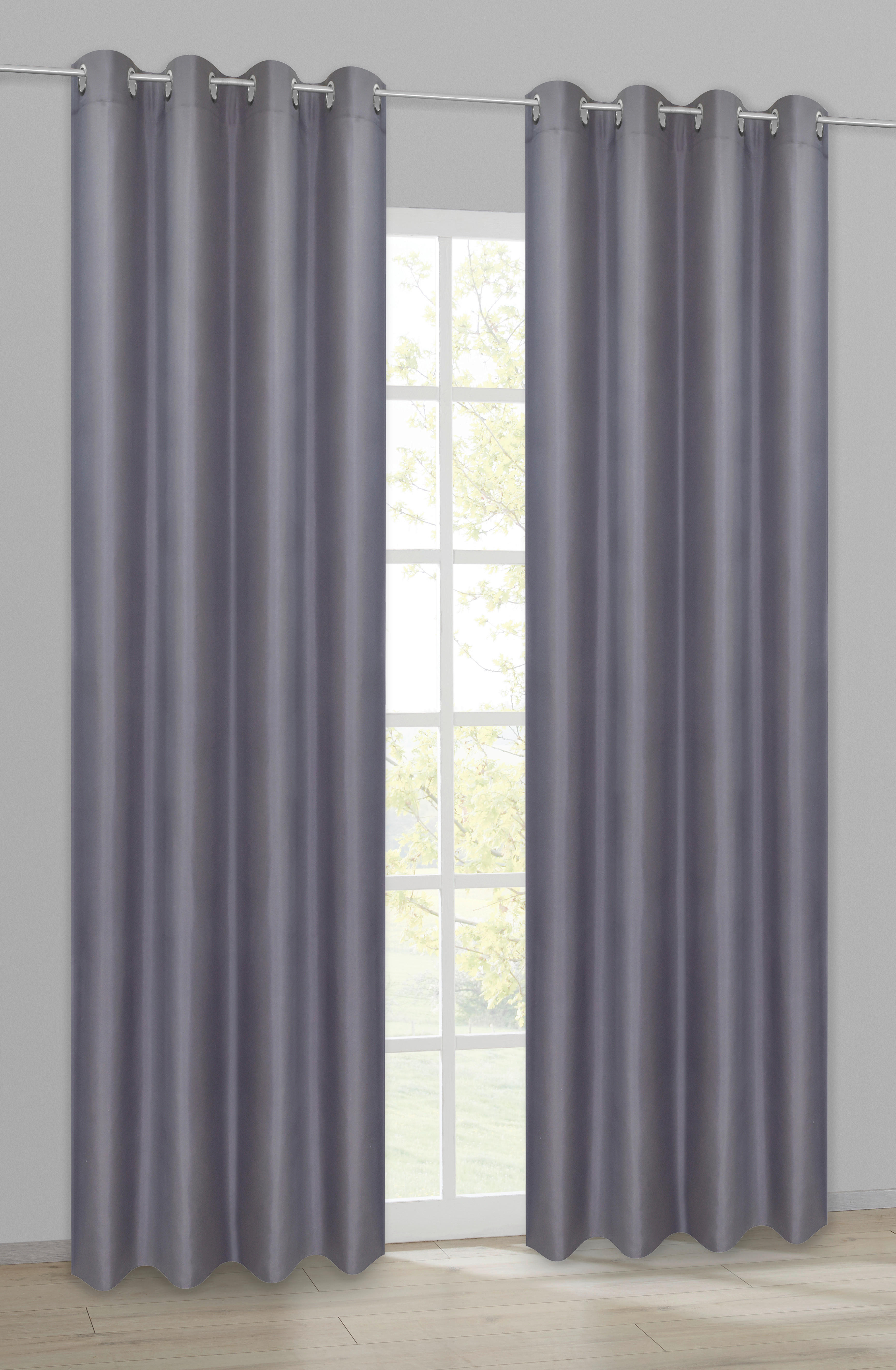 Ösenvorhang Barnaby grau B/L: ca. 140x235 cm Barnaby - grau (140,00/235,00cm) - ACUS design collection