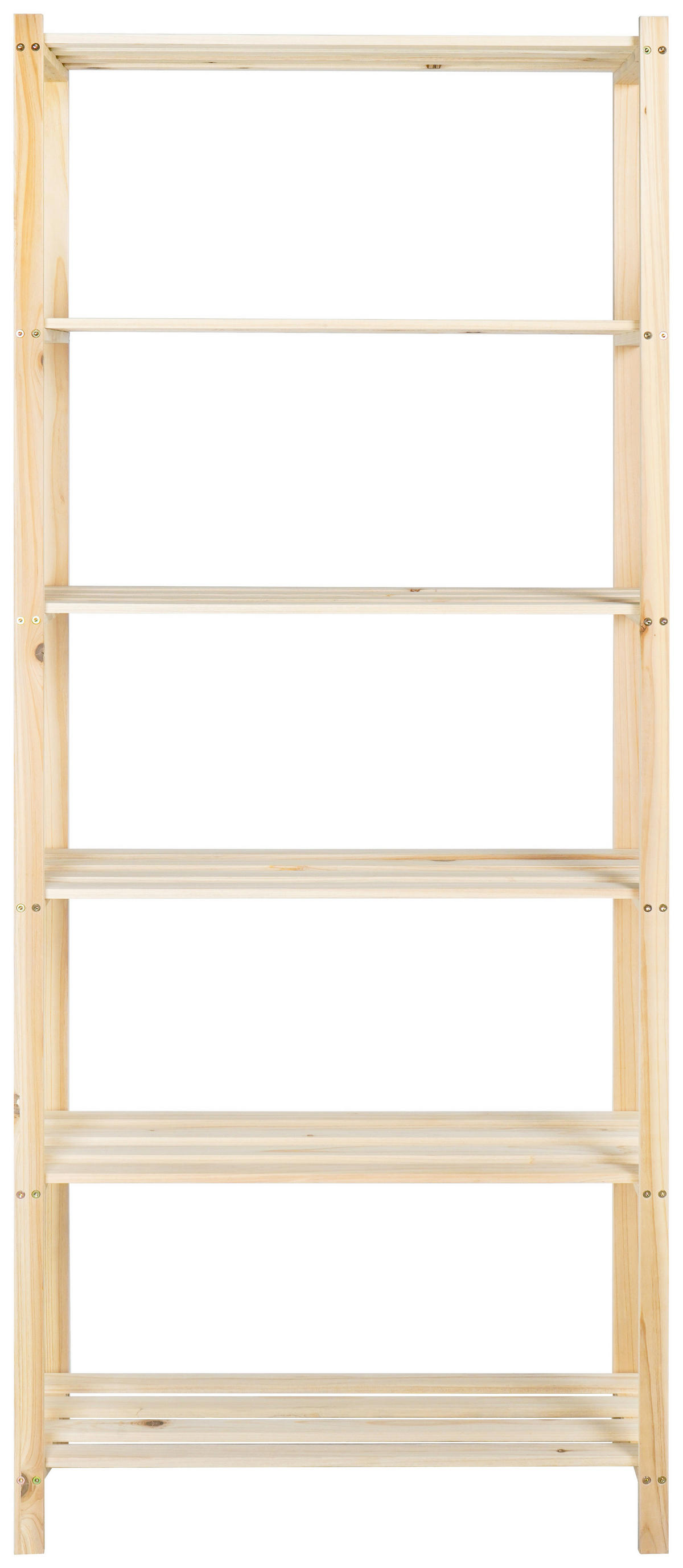 Holzregal natur Holz B/H/T: ca. 75x185x30 cm Holzregal 185x75x30cm - natur (75,00/185,00/30,00cm)