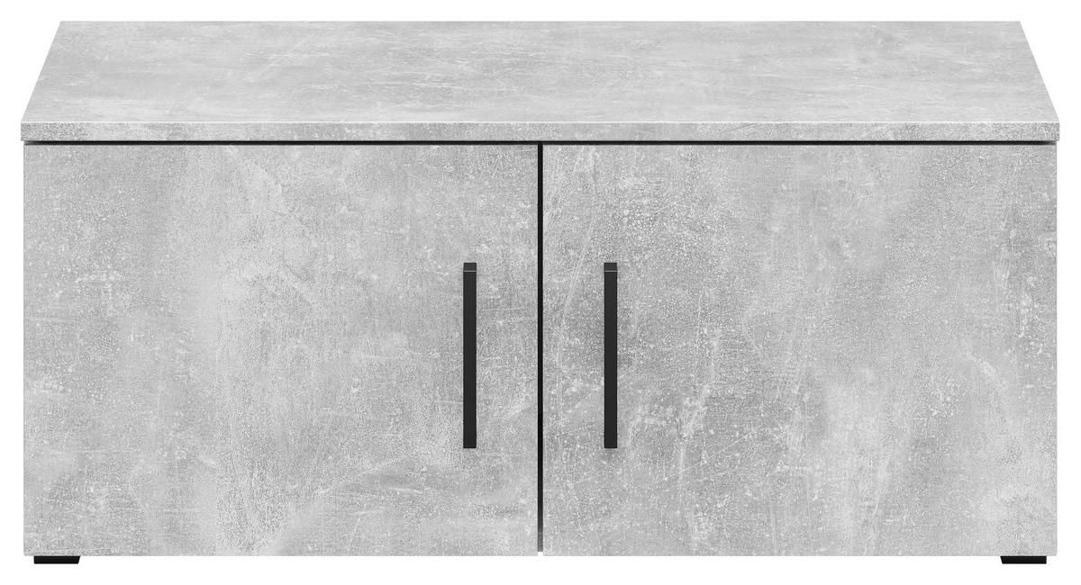 Aufsatz Multi-Stauraum Typ 22 Beton Optik B/H/T: ca. 80x35x40 cm Multi-Stauraum Typ 22 - Beton (80,00/35,00/40,00cm)