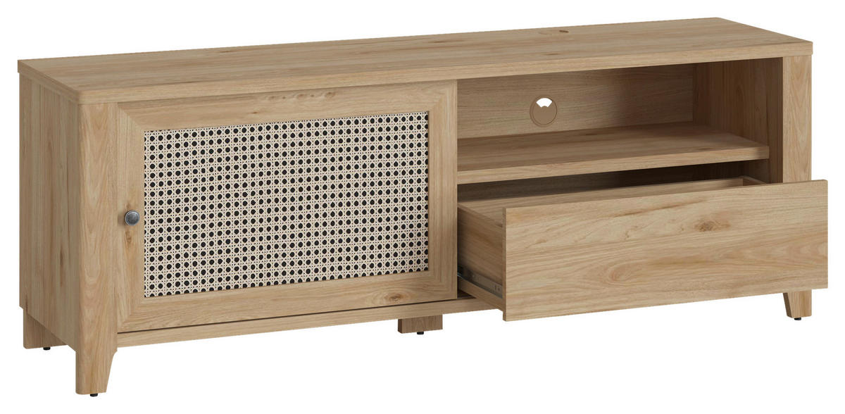 TV-Lowboard Cestino Jackson Hickory Nachbildung B/H/T: ca. 158x57x42 cm Cestino - (158,00/57,00/42,00cm)