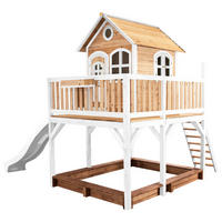 AXI Spielhaus Liam braun B/H/L: ca. 377x291x255 cm Liam - braun/weiß (255,00/377,00/291,00cm) - AXI