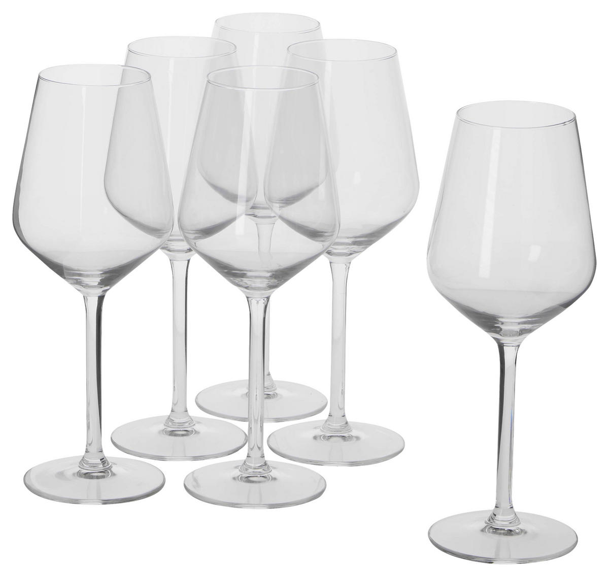 Kelchglasserie transparent Weingläser_6erSet - transparent (8,00/8,00/22,00cm)