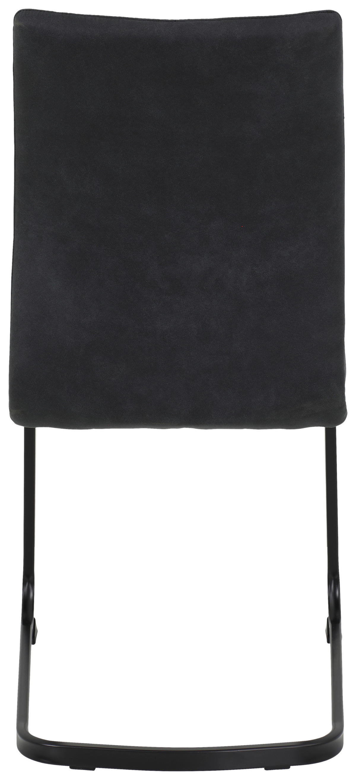 Stuhl 2er Set PIA anthrazit Vintage schwarz Microfaser Metall B/H/T: ca. 42x89x59 cm 2er Set PIA - schwarz/anthrazit (42,00/89,00/59,00cm) - Hela