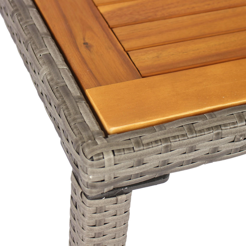 Thumbnail - POCOline Tischgruppe Korfu grau Polyrattan