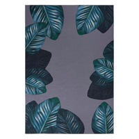 Kenda Sand Flachgewebeteppich Tropical 125 grün B/L: ca. 80x150 cm Tropical 125 - schwarz/grün (80,00/150,00cm) - Kenda Sand