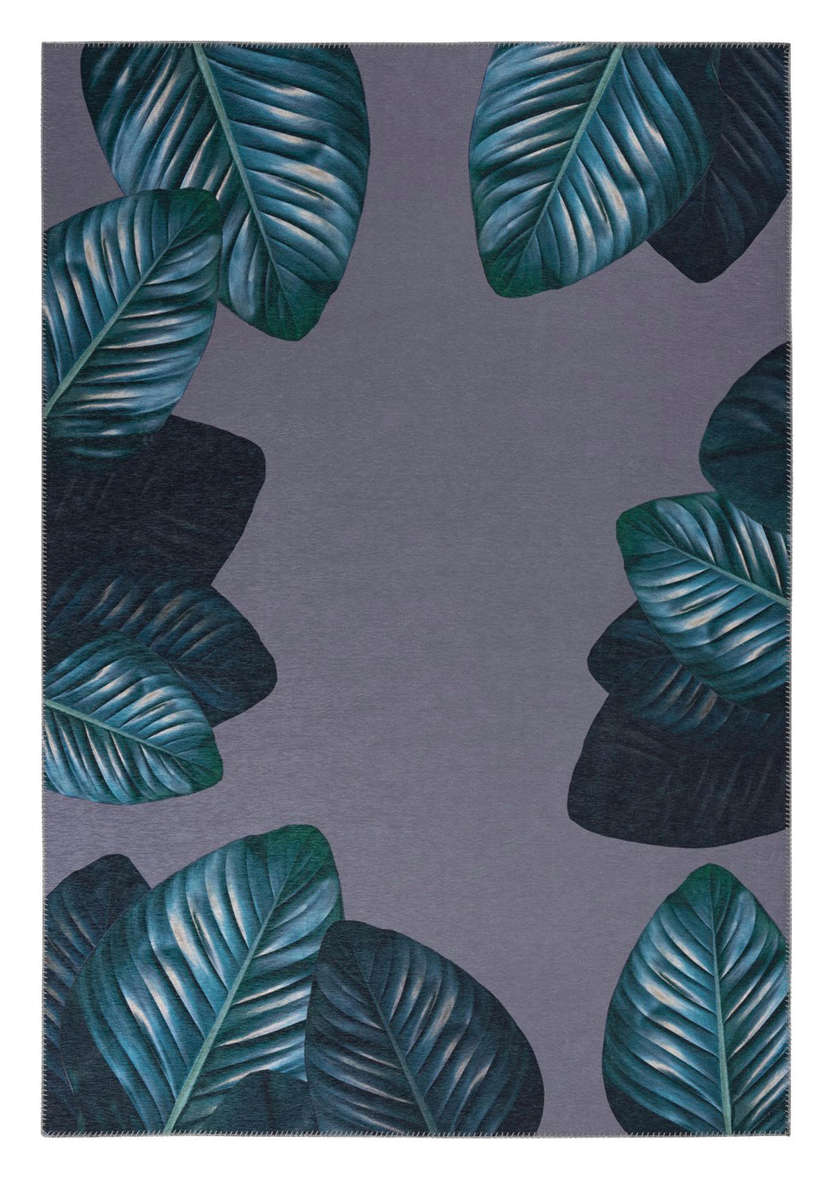Kenda Sand Flachgewebeteppich Tropical 125 grün B/L: ca. 80x150 cm Tropical 125 - schwarz/grün (80,00/150,00cm) - Kenda Sand