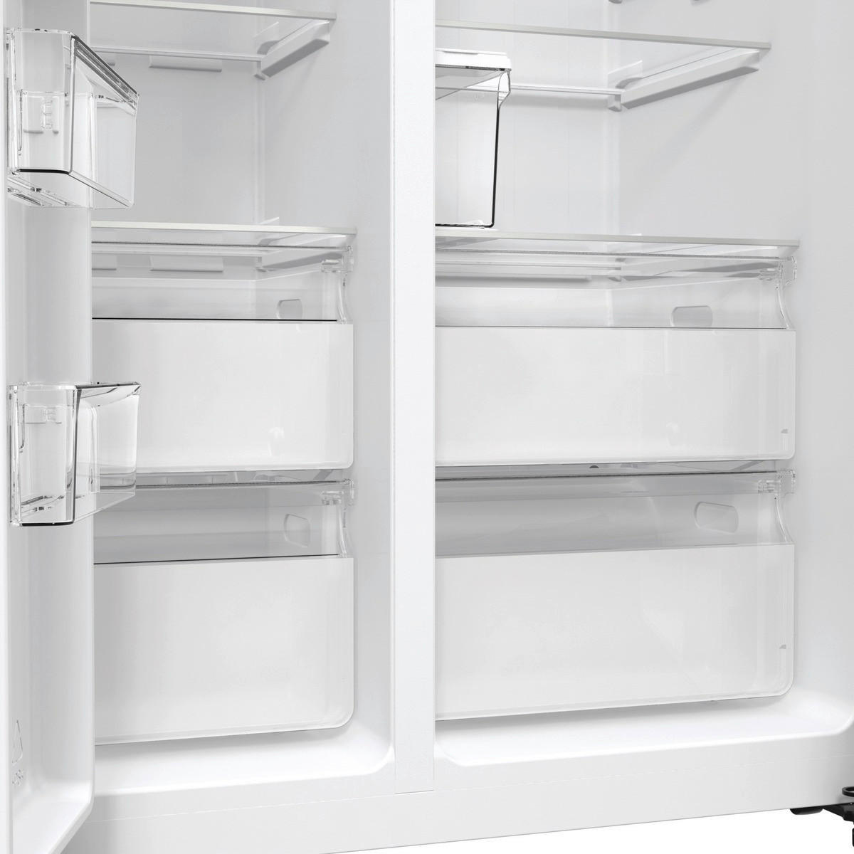 Gorenje Side by Side NRR9ESXL Edelstahloptik B/H/T: ca. 92x179x70 cm Side-by-Side NRR9ESXL - Edelstahloptik (92,00/179,00/70,00cm) - Gorenje
