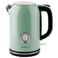 Emerio Wasserkocher WK-133282.3 mint Edelstahl B/H/L: ca. 15,6x26x23,5 cm ca. 1,7 l Wasserkocher_Retro WK-133282.3 - mint (23,50/15,60/26,00cm) - Emerio