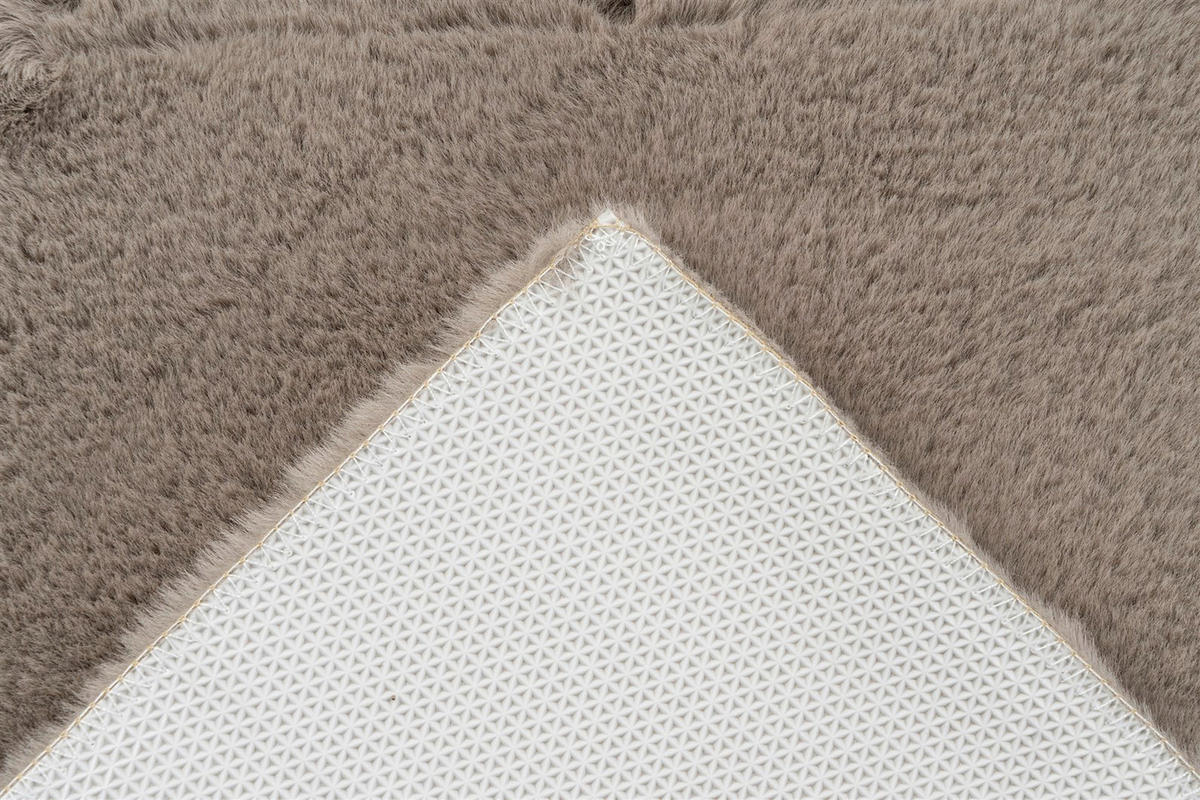 Kayoom Kurzflorteppich Badematte Rabbit Light 225 sand B/H/L: ca. 65x2,4x100 cm Badematte Rabbit Light 225 - sand (100,00/65,00/2,40cm) - Kayoom