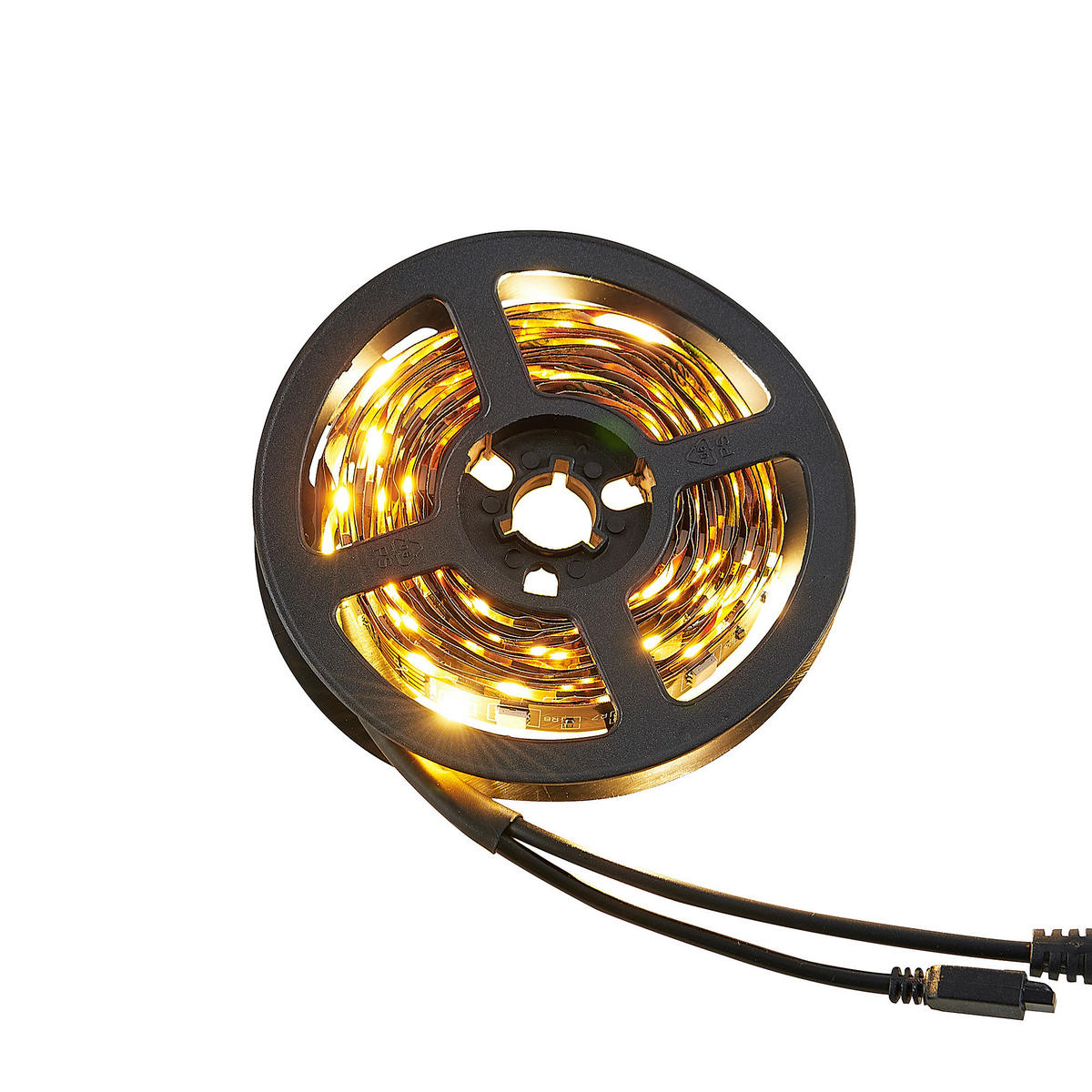 Lichtband schwarz Kunststoff B/L: ca. 1x300 cm LED-Lichtband_Grip - schwarz (1,00/300,00cm)