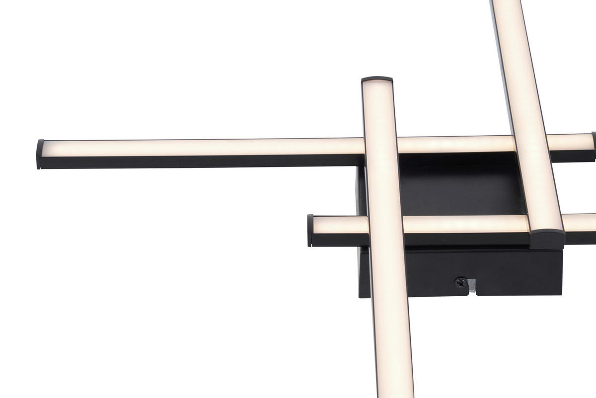 POCOline LED-Deckenleuchte schwarz Kunststoff B/H/L: ca. 51x6x51 cm LED-Deckenleuchte_Cleo - schwarz (51,00/51,00/6,00cm) - POCOline