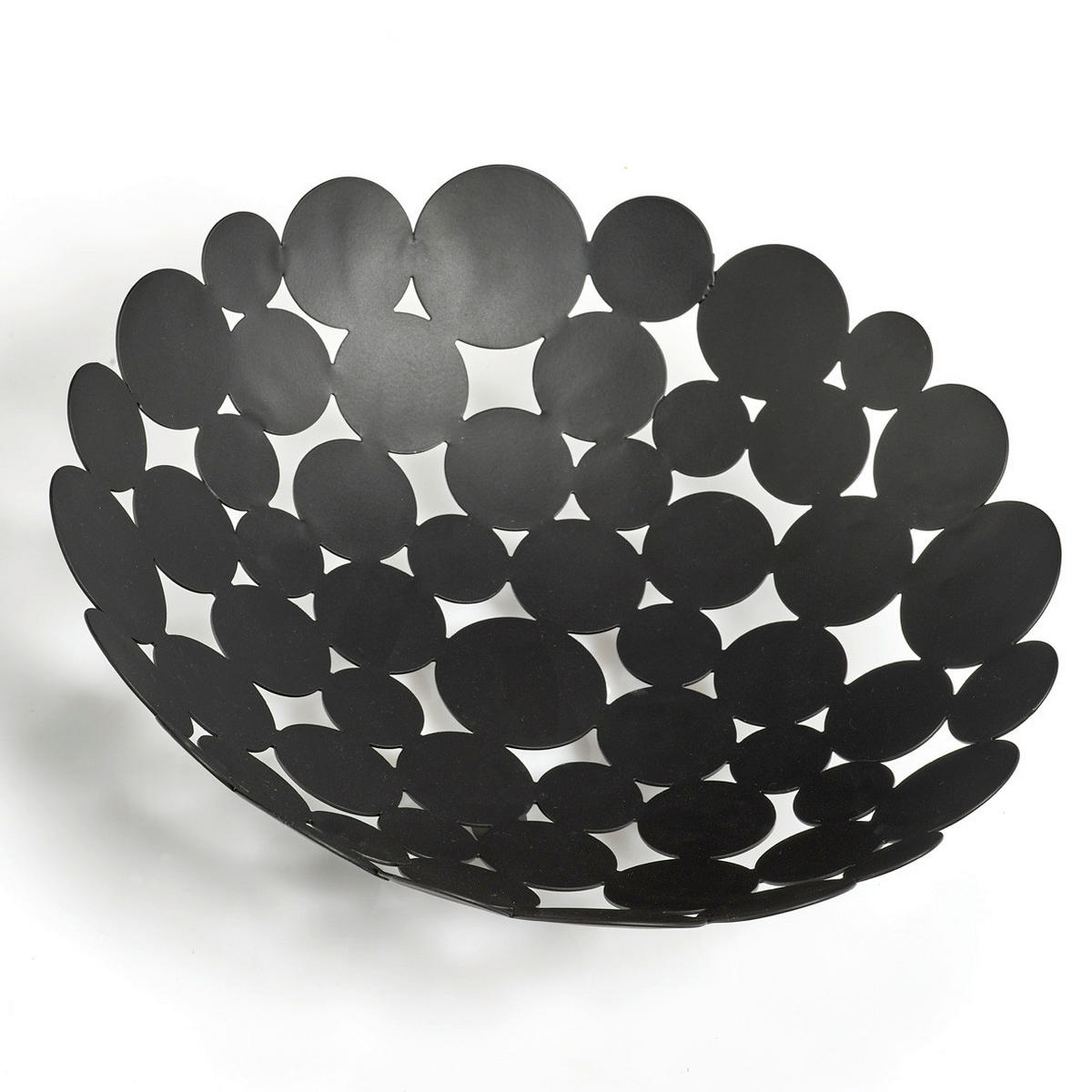 Zeller Obstkorb schwarz Metall B/H/L: ca. 28,3x8,5x28,3 cm Obstkorb - schwarz (28,30/28,30/8,50cm) - Zeller