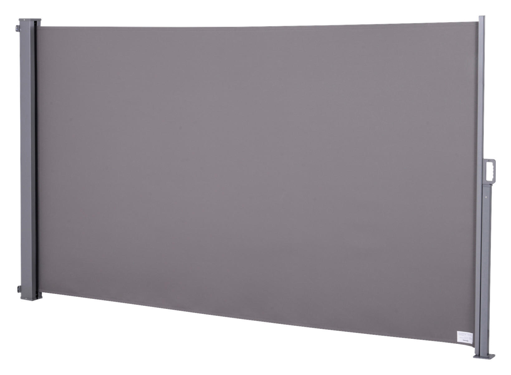 Outsunny Seitenmarkise grau Aluminium H/L: ca. 160x300 cm Seitenmarkise - grau (300,00cm)