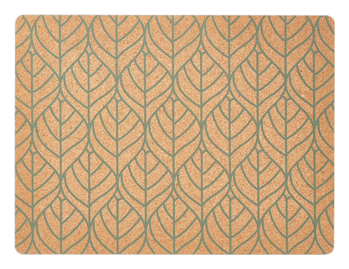 Zeller Platzset Graphic Leaves Graphic Leaves - salbei (40,00/30,00/0,50cm) - Zeller