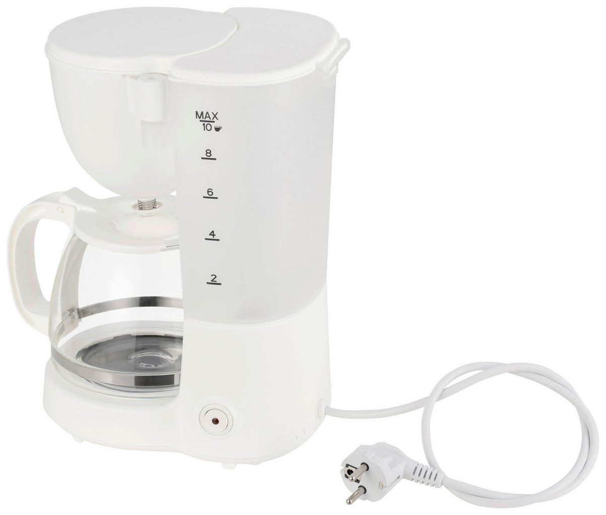 Kaffeeautomat CM9105E-GS weiß Kunststoff Glas Kaffeeautomat KaffeeFix - weiß (1,25l)