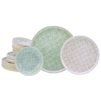 CreaTable Tafelservice Uno bunt Steinzeug 12 tlg. Uno - bunt - CreaTable
