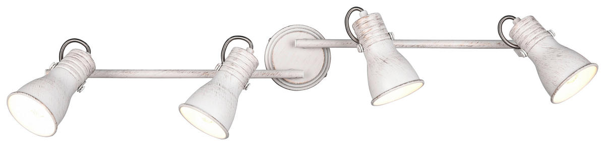 TRIO Strahler STEAM 813400427 weiß Metall B/H/T: ca. 77x17x10 cm E14 4 Brennstellen Steam - weiß (77,00/17,00/10,00cm) - Trio