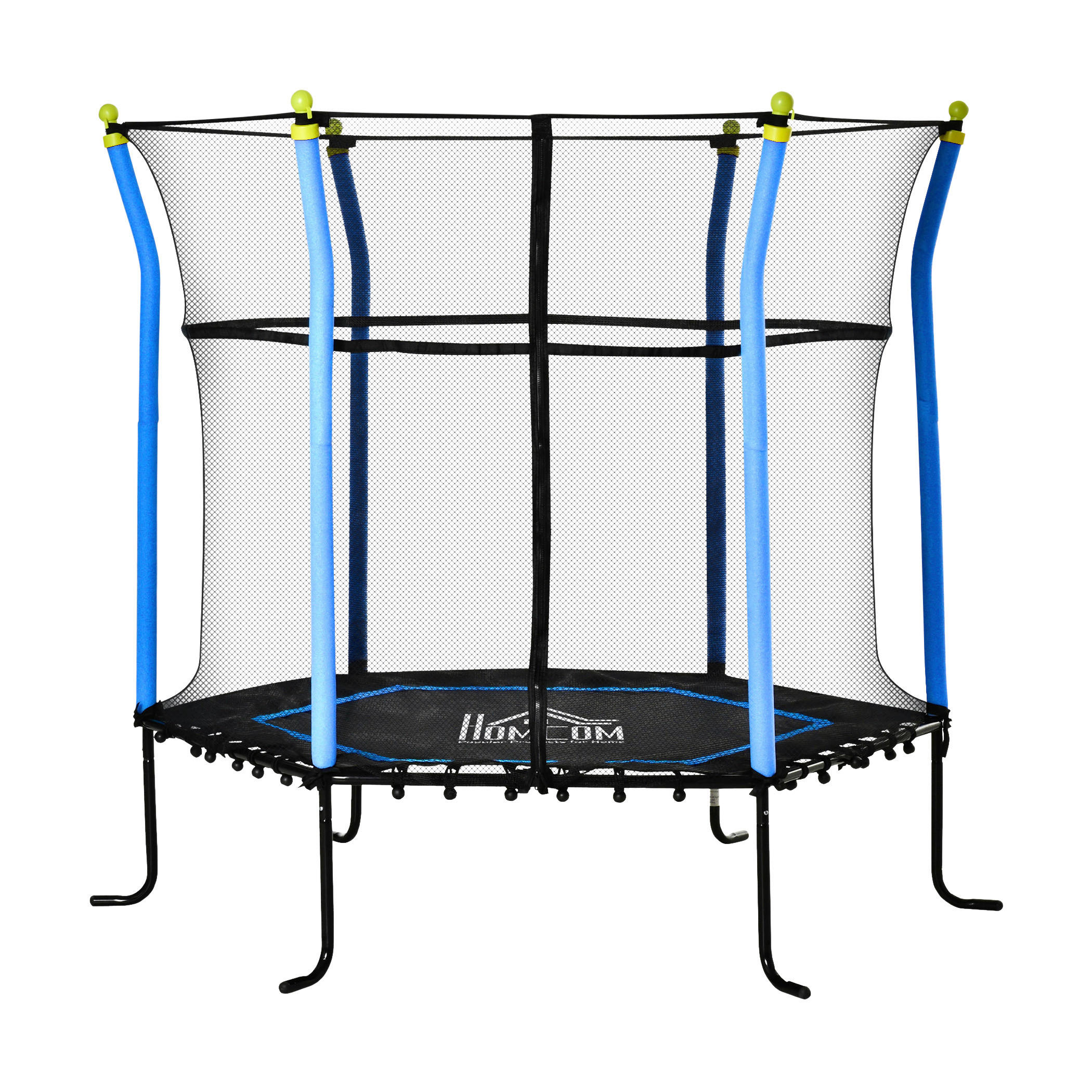 HOMCOM Trampolin blau B/H/L: ca. 160x160x163,5 cm