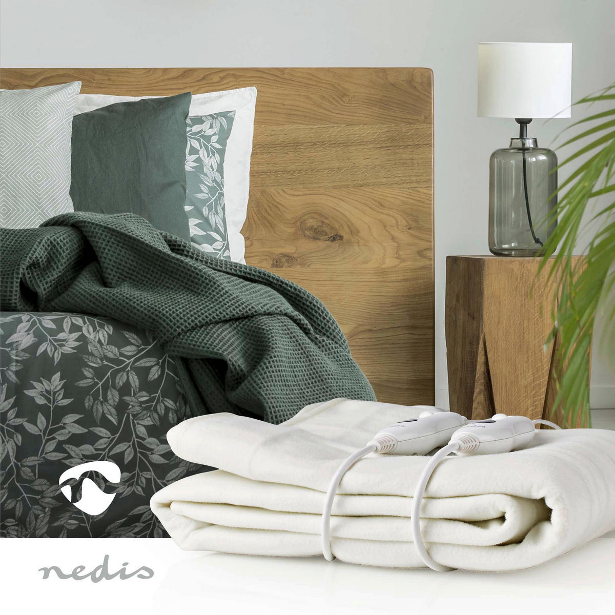 Nedis Heizdecke weiß Polyester B/H/L: ca. 164x2x140 cm Heizdecke_Nedis - weiß (140,00/164,00/2,00cm) - Nedis