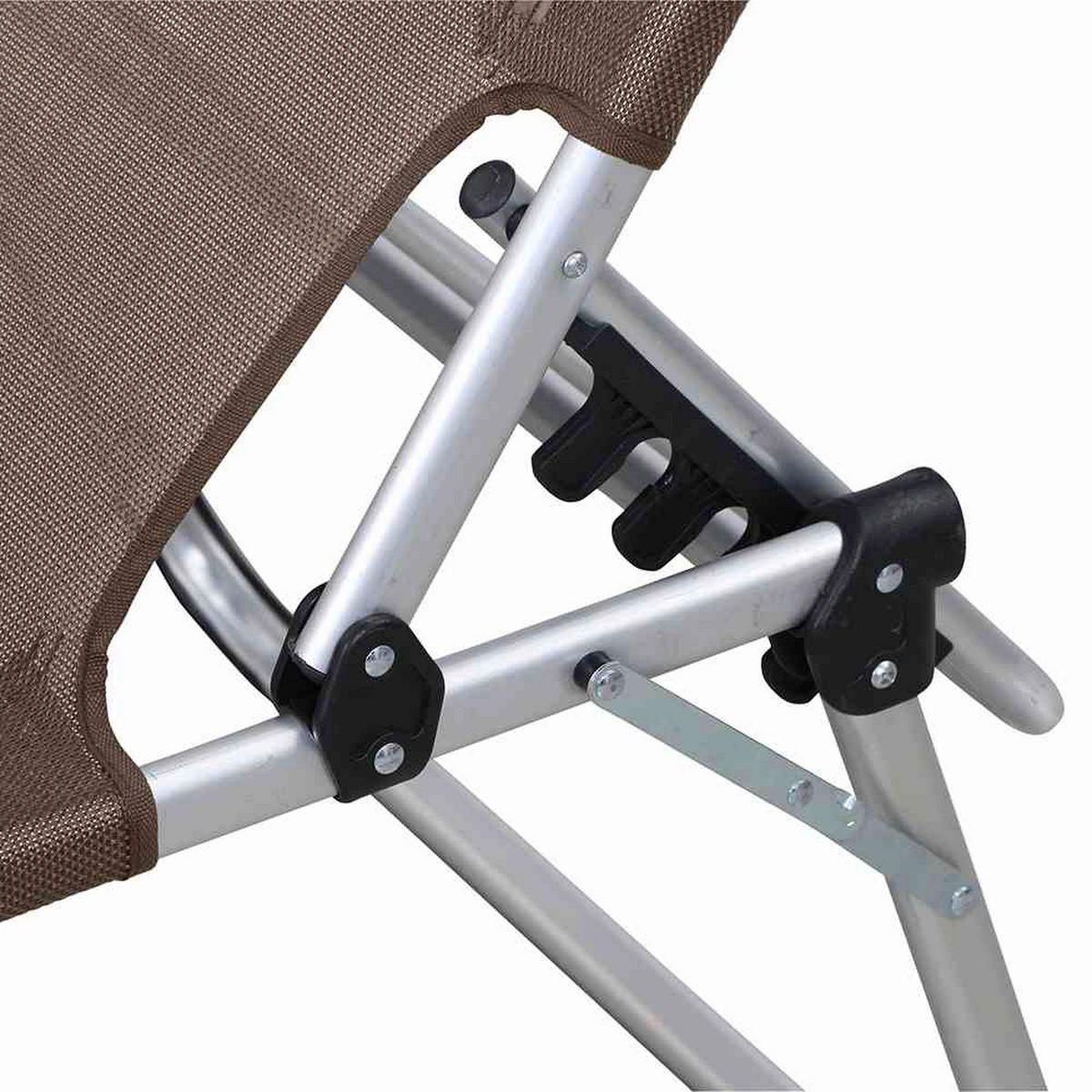 Gardamo Gartenliege SOLE taupe Aluminium SOLE - taupe - Gardamo
