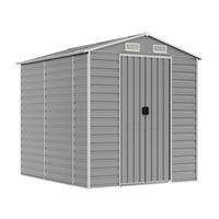 VidaXL Gartenhaus grau B/H/T: ca. 191x198x215 cm Gartenhaus - grau (191,00/198,00/215,00cm) - VidaXL