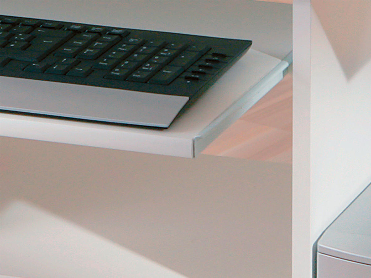 Schreibtisch Pepe weiß B/H/T: ca. 80x75x50 cm Pepe - weiß (80,00/75,00/50,00cm) - Inter Link