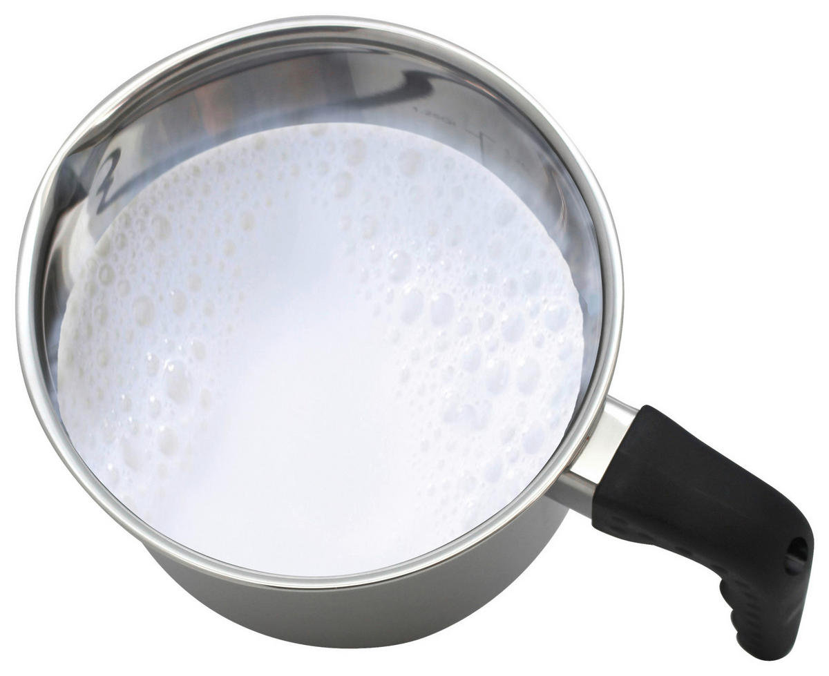 ELO Basic Topf silber Edelstahl Milchtopf - schwarz/silber - ELO Basic