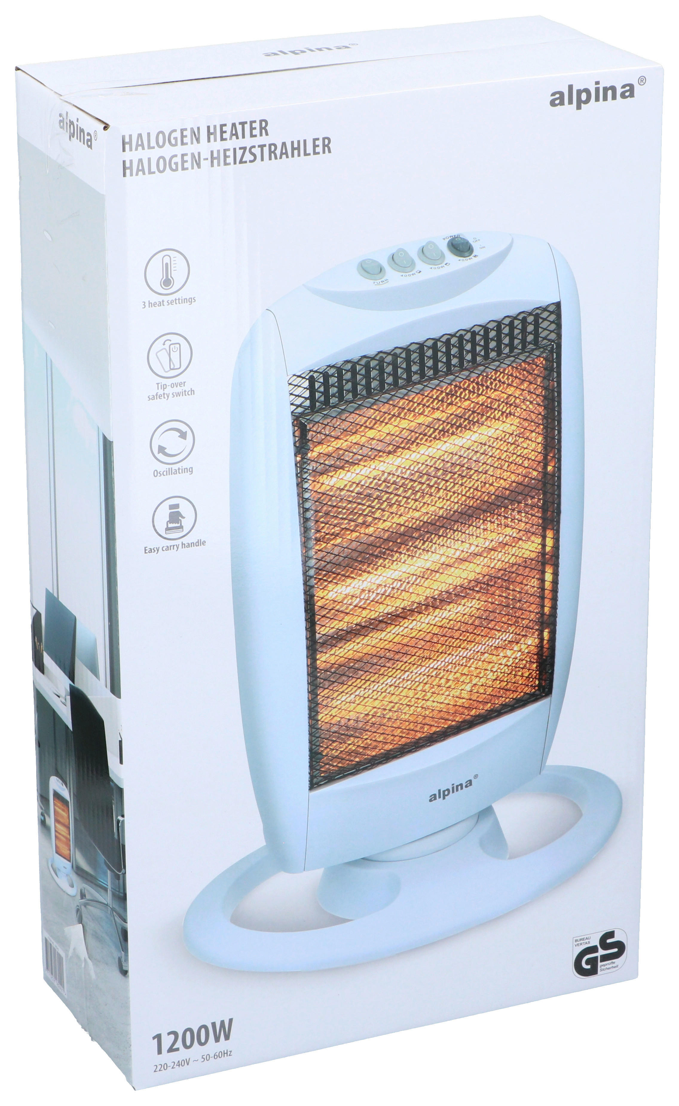 Thumbnail - Heizlüfter weiß B/H/T: ca. 27,5x48x12,5 cm ca. 1200 W