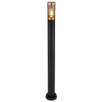 Außenleuchte Kupfer Rauch schwarz H/D: ca. 110x12,7 cm BOSTON - schwarz/Rauch (12,70/110,00cm) - GLOBO