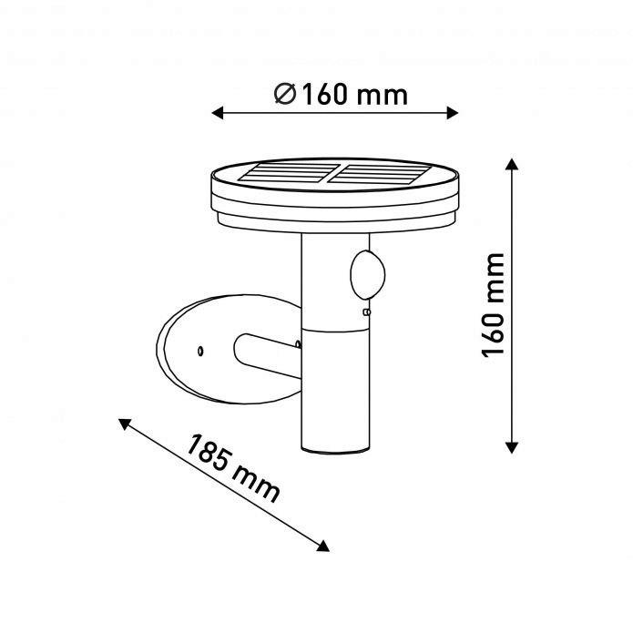 LED Solar Außenwandleuchte NV1375322 sc...