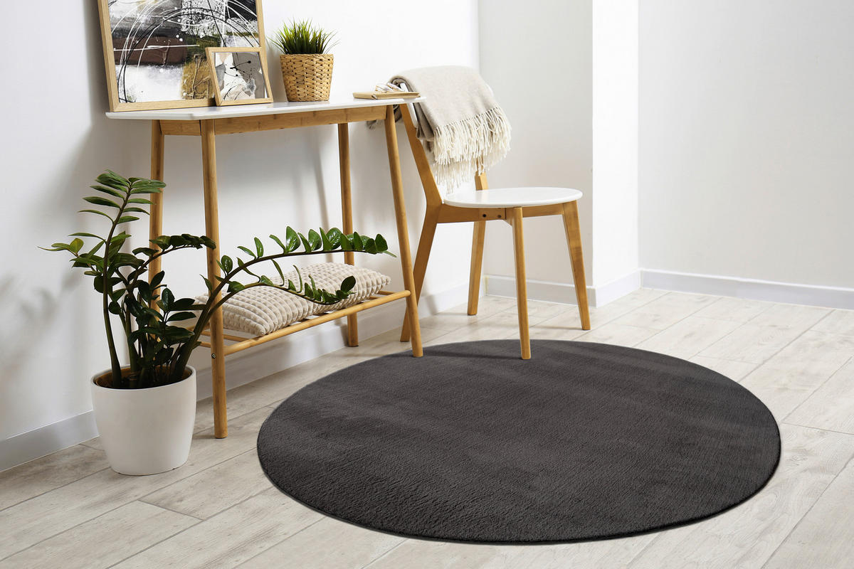 Teppich Loft anthrazit D: ca. 200 cm Loft - anthrazit (200,00cm)