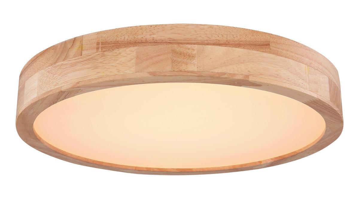 GLOBO Deckenleuchte braun Holz Metall H/D: ca. 11x40 cm 1 Brennstellen Rainer - braun (40,00/11,00cm) - GLOBO