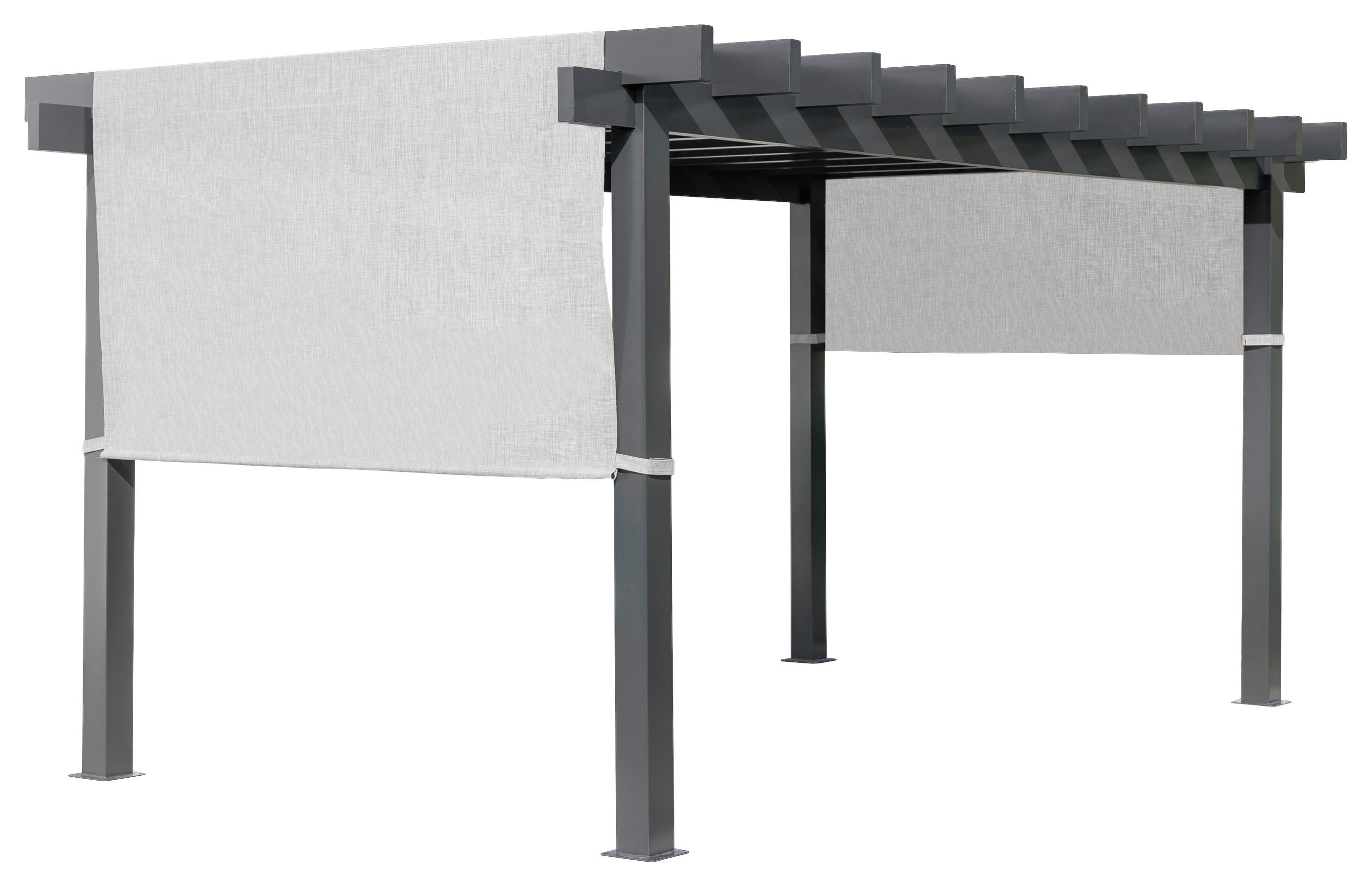 Sojag Pergola Yamba anthrazit Aluminium B/H/L: ca. 295x253x495 cm Yamba - anthrazit (495,00/295,00/253,00cm) - Sojag