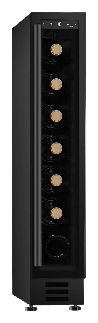 PKM Weintemperierschrank UWTS20-7G schwarz B/H/T: ca. 15x87x52,5 cm Weintemperierschrank UWTS20-7G - schwarz (15,00/87,00/52,50cm) - PKM