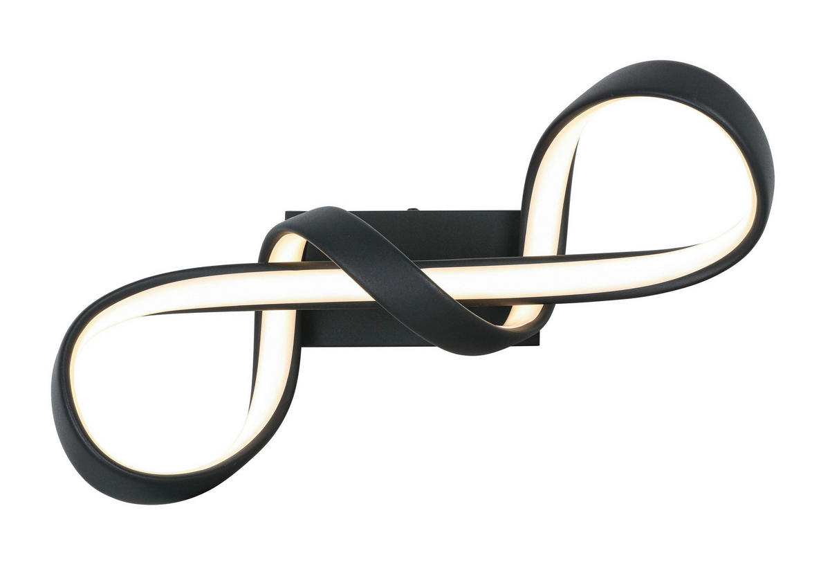 Nolo LED Deckenleuchte schwarz Kunststoff Metall B/H/L: ca. 12x16x40 cm null 1 Brennstellen LED-Deckenleuchte_Jonathan - schwarz (40,00/12,00/16,00cm) - Nolo